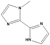 Molecular Structure of 37570-85-7 (1-METHYL-1H,1'H-[2,2']BIIMIDAZOLYL)